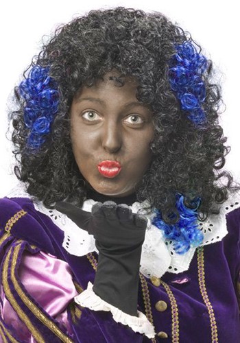 Zwarte Piet Haar Extension Blauw