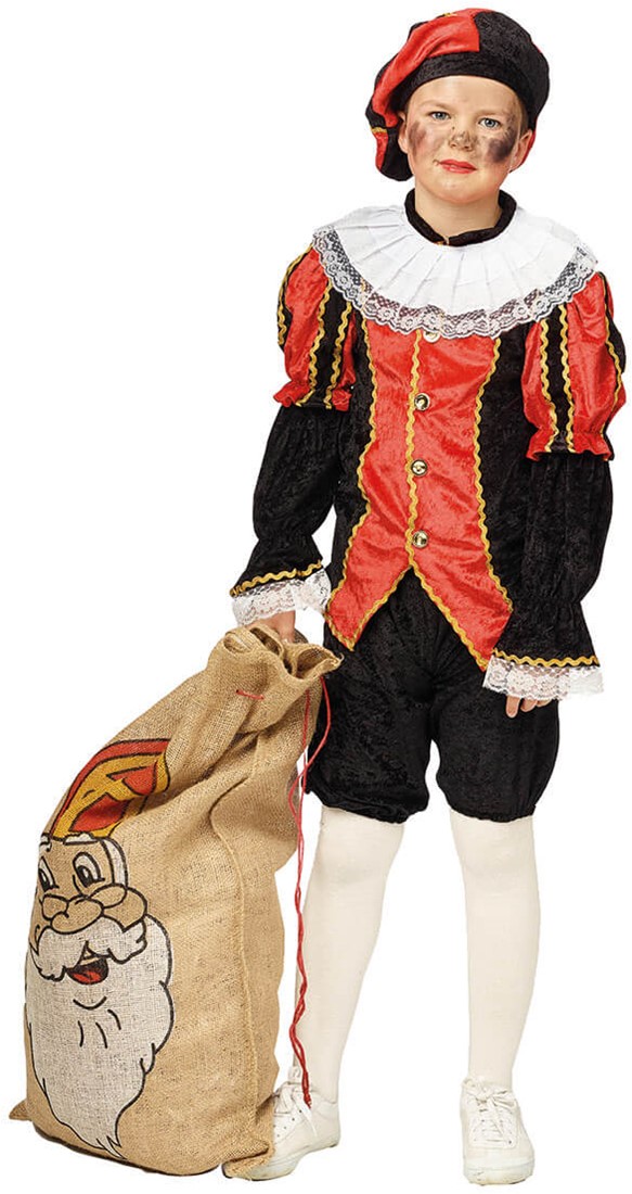 Bijdrage twee klem Luxe Zwarte Piet Kind Zwart/Rood Kopen? | Pietenland.nl